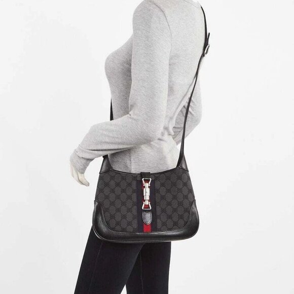 Balenciaga x Gucci Black/Grey Canvas/Leather The Hacker Project 1961 Small Ja... - Picture 2 of 10